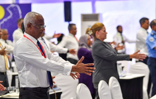 Photo: Viyavathi Raajje conference ge furathama dhuvahuge session thah