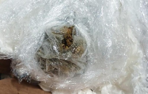 Courier medhuverikoh ethere kuran ulhunu 490 gram ge cannabis athulaigenfi