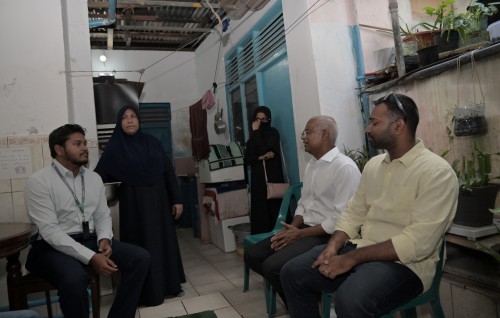 Photo: Raees Solih Male' gai dhorun dhorah