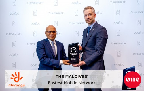 Raajjeyge enme haluvi mobile network ge award Ookla in dhiraagu aa havaalu kohfi