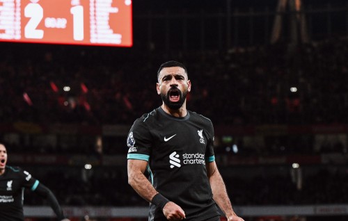 Salah ge goal in Arsenal aa evvaru kuri namaves Liverpool ah 1 vana gellijje