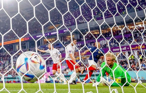 Photo: Qatar World Cup 2022: France aai Denmark bahdhalu kuri match