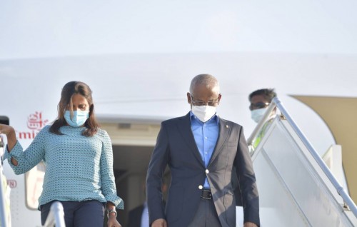 President and First Lady returns to the country after Eid Holidays