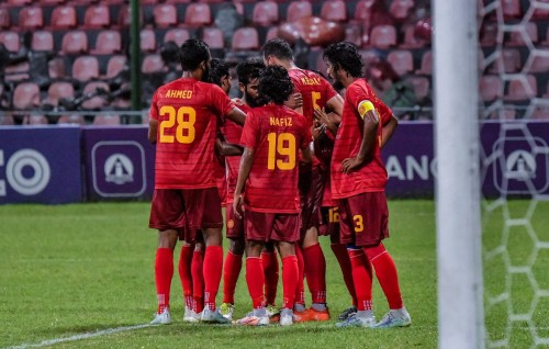 Victory in raajjeygai bainalaguvaamee club footballl mubaaraatheh baavvanee