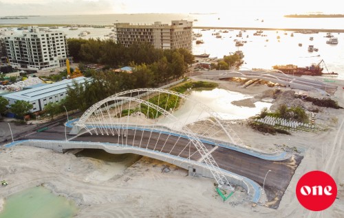 #OnePhoto: Hulhumaleyge dhevana fiyavahssaa gulhuvailadhey bridge thah