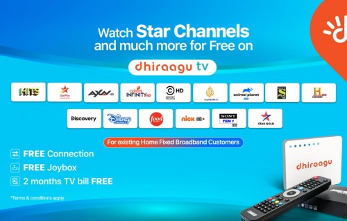 DhiraaguTV limited-timer offer - free JoyBox and subscription for two months