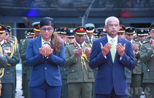 Flag raising ceremony held to commemorate 127 years of the MNDF