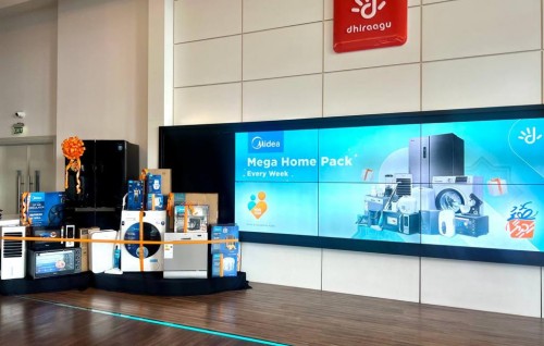 Dhiraagu bodu hadhiyaa: Konme haftha aku ''Midea'' mega home pack eh!