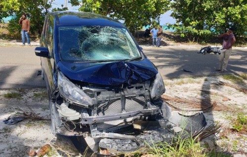 Feydhoo gai meehaku maruvi accident: Van dhuvvan inn meehaage mahchah kuh saabithunu vune salaamaiy vejje