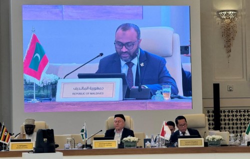 Minister Shaheem Islamee dhuniyeyge vazeerunge 5 vana session ge riyaasathu balahattavaifi
