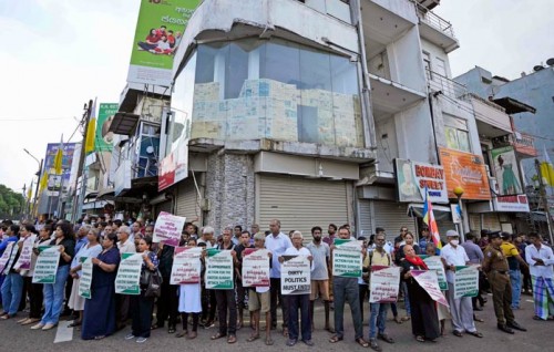 Protest in Sri Lanka on fourth anniversary of Easter bombings