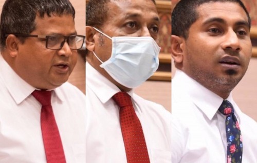 Naifaruge mashroou thah kuriah nudhaathee 3 vazeeraku majilis ah haaziru kuran hushahalhaifi