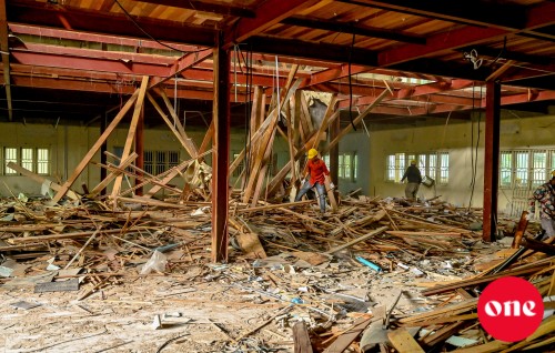 Huravee building ge steel structure beynun kohgen sarukaaruge liyekiyun thah rakkaa kuraane imaaraatheh hadhanee