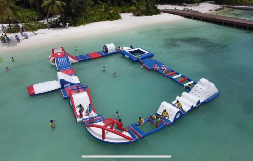 Bodu Eid ah Maafushi gai water park eh