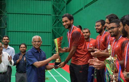 President Solih attends closing ceremony of Litus National Badminton Tournament