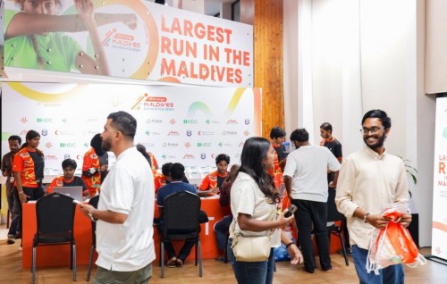 Dhiraagu road race ge bib aai race kit dhookuran fashaifi