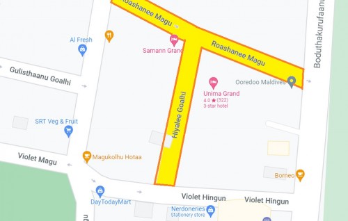 Male' ge baeh sarahahdhuthakun mirey fas gadi irah fen kan'daalanee