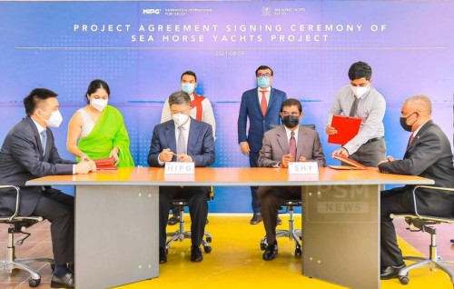Lanka gai Yacht facility eh gaaimu kurumah dhivehi hissaadhaarun himeney kunfungnakaa havaalu koffi