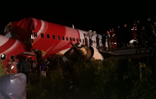 Air India Express plane crash lands at airport in Kerala, at least 18 dead