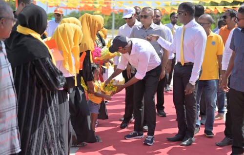 Photo: Campaign ah Raees Solih Landhoo ah vadaigathun