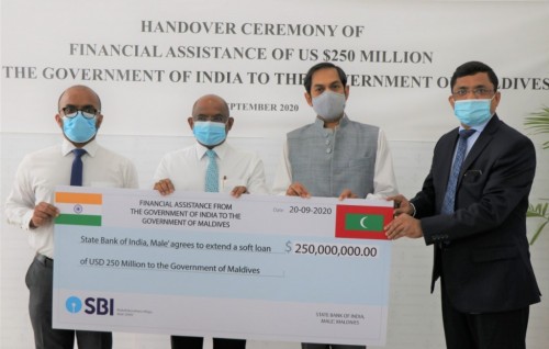 India provides budget support of USD 250 million to Maldives as loan