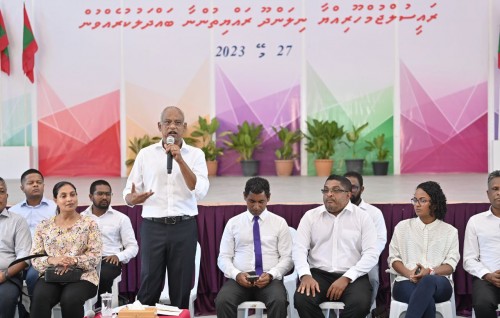 Raajje tharaggee kureveynee rahthah tharaggeekoh, e rahthakugai ulhey rayyithunnah unmeedheh hoadhai dhevigen: Raees